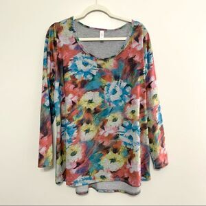 Long Sleeve Floral T-Shirt by LuLaRoe